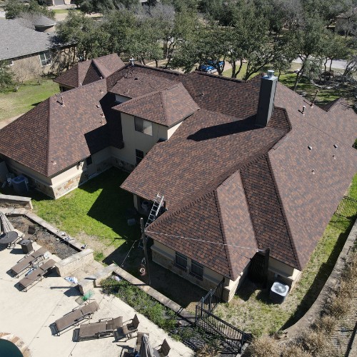 roof seen from above